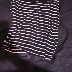 Time and Tru Black and White Mini Skirt